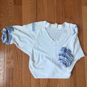 Free people 3/4 sleeve top